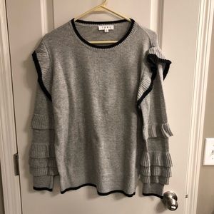 THML Grey/Black Belle Sleeves Sweater